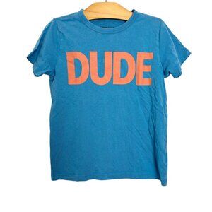 Crewcuts Blue Dude Tee Size 6-7